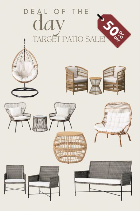 Target Patio sale
Outdoor furniture 
Patio conversation set

#LTKSeasonal #LTKsalealert #LTKhome