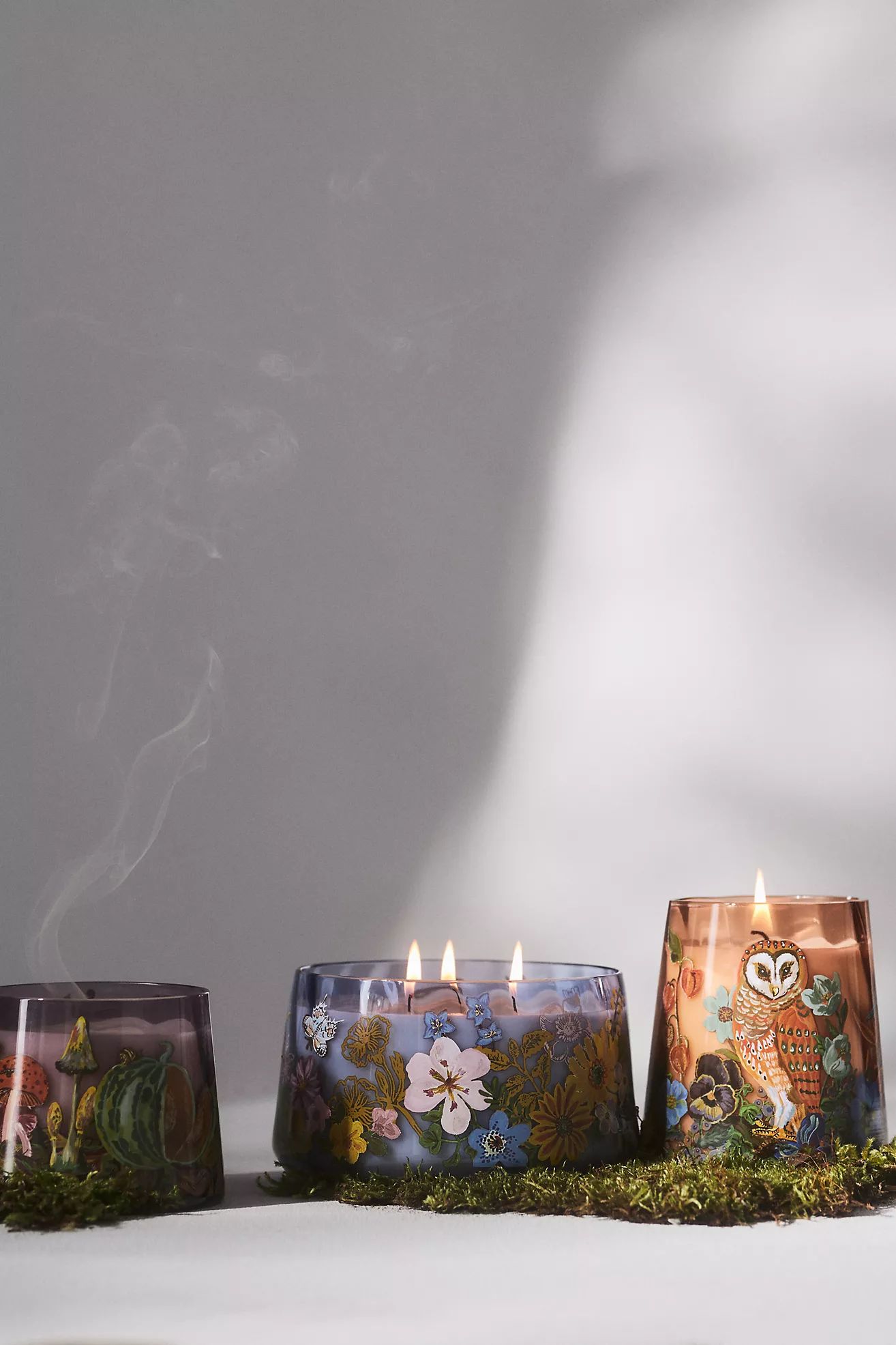 Nathalie Lete Orchid & Amber Floral Fresh Glass Jar Candle | Anthropologie (US)