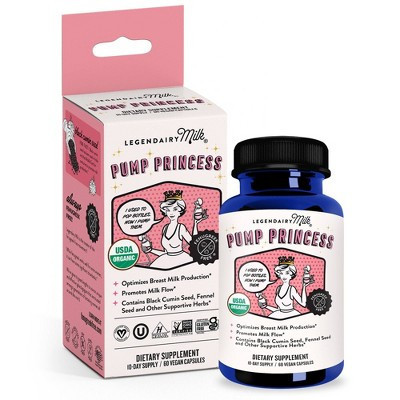 Legendairy Milk Pump Princess Vegan Lactation Supplement - 60ct | Target