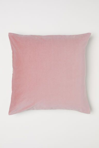 H & M - Linen and Velvet Cushion Cover - Pink | H&M (US + CA)