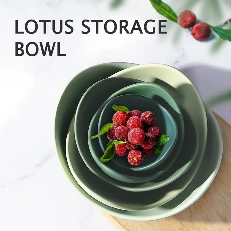 Lotus Bowl Set Ceramic Salad Bowl Decorative Bowls Home - Temu | Temu Affiliate Program