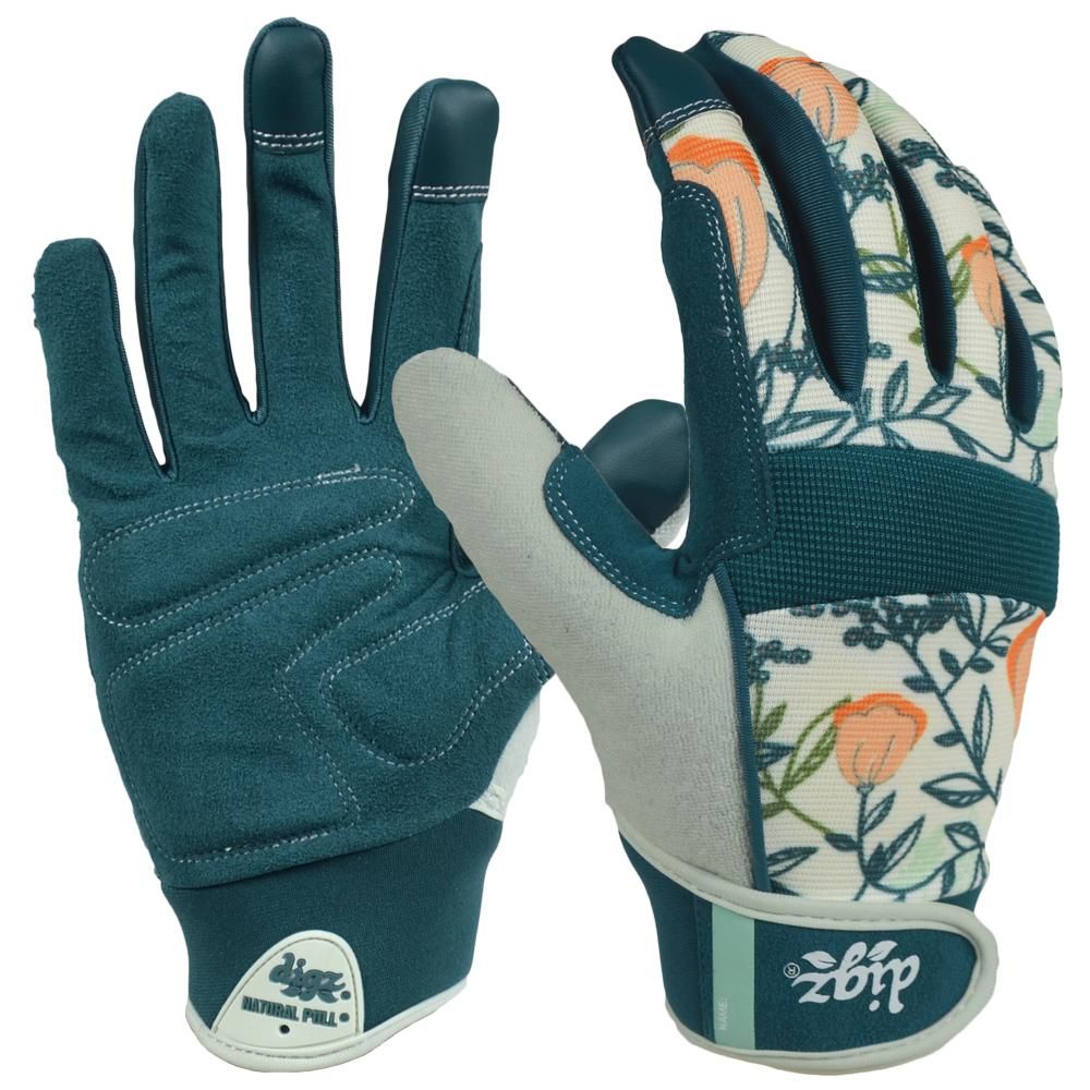 Women's Medium Fabric Gardener Touchscreen Gloves | The Home Depot