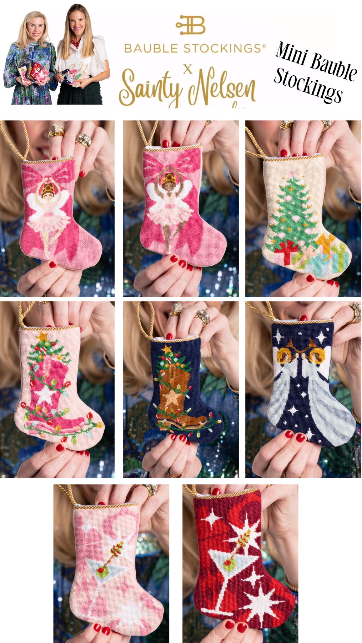 Still saving up for a full size stocking? Don’t worry, we have plenty of Mini/Bauble stockings available to start your collection! ❤️
Bauble Stockings x Sainty Nelsen
Exclusively at Neiman Marcuss

#LTKGiftGuide #LTKSeasonal #LTKHoliday