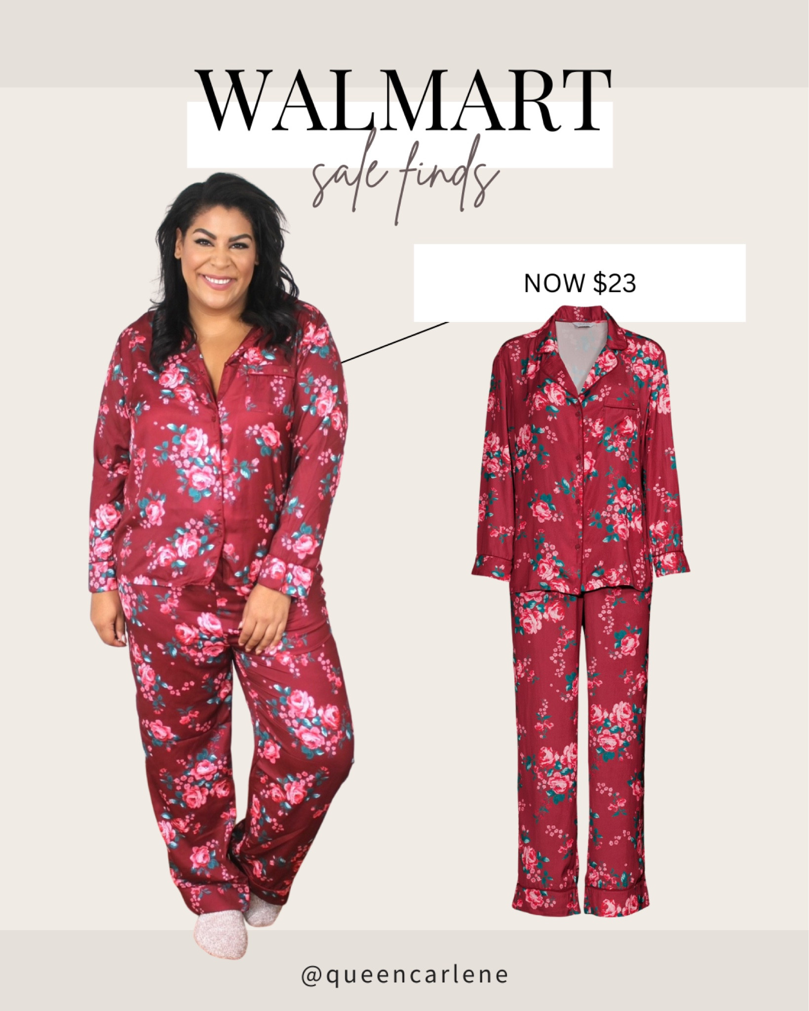 Walmart Sale Finds ✨


Queen Carlene, sale alert, clearance, pajama set, loungewear 

#LTKunder50 #LTKSale #LTKsalealert