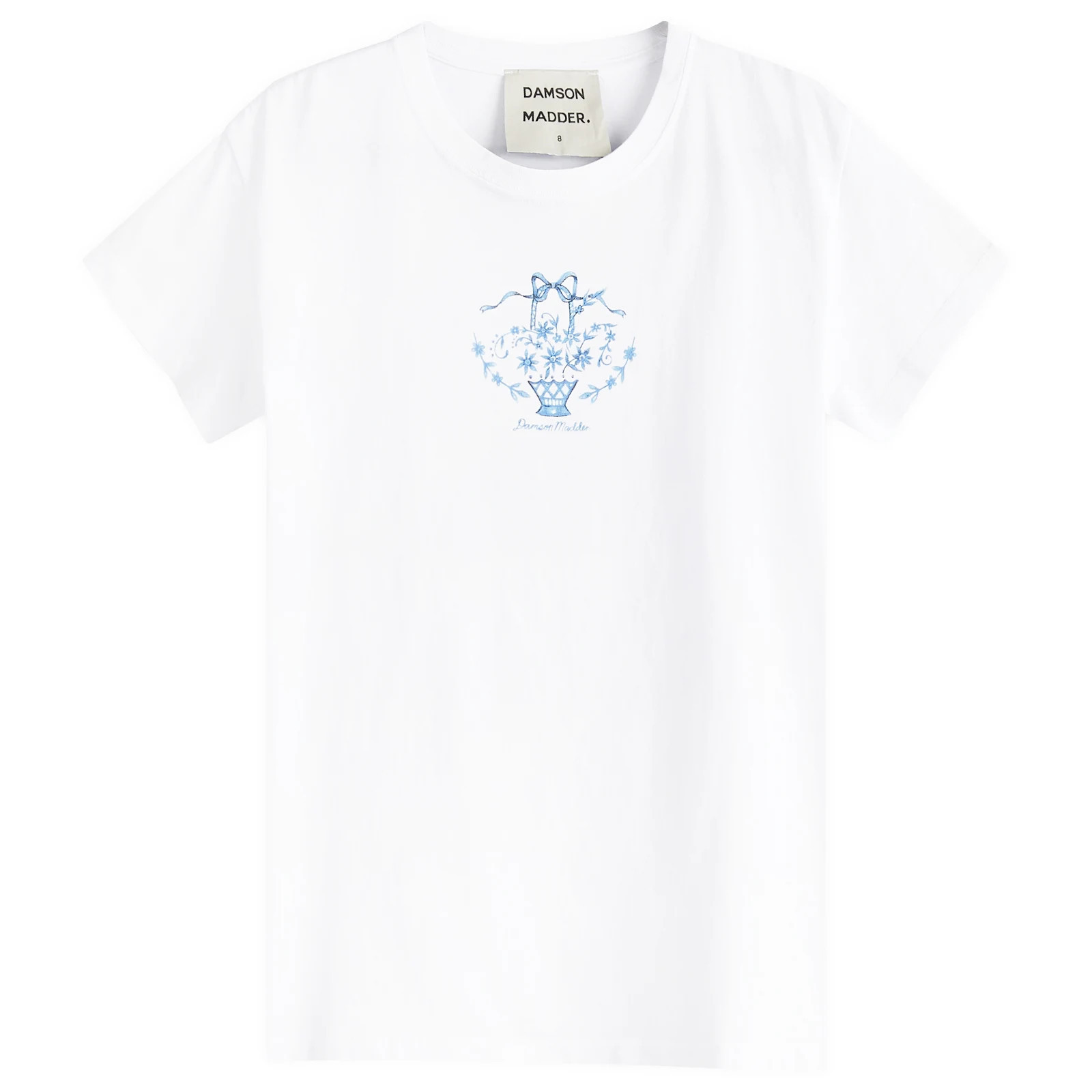 Damson Madder Women's Flower Basket Shrunken T-Shirt White | END. Clothing