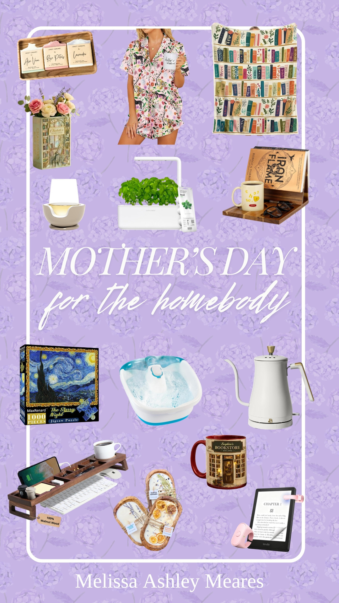 This one is for the moms who would always rather stay home. The ones who love cozy nights, slow mornings, and making their space feel just right 🙌

These are all the little things that make being home feel even better… and honestly, the best kind of gifts.

personal stemless wine glass chiller, Vintage Bookshelf Library Throw Blanket, satin pajamas, satin pjs, handmade soap bar,  indoor herb garden kit, homedics foot spa, wooden book stand, personalized mug, beautiful gooseneck electric  kettle, wood desk organizer, personalized book shop ceramic vase, dough bowl soy candle, starry night adult jigsaw puzzle 1000 pieces, kindle remote page turner ring 

#LTKHome #LTKGiftGuide #MothersDay #Homebody #CozyHome #SelfCare #HomeInspo #CozyLiving #GiftIdeas #LTKFinds

 

#LTKMothersDay #LTKSeasonal #LTKmomlife
