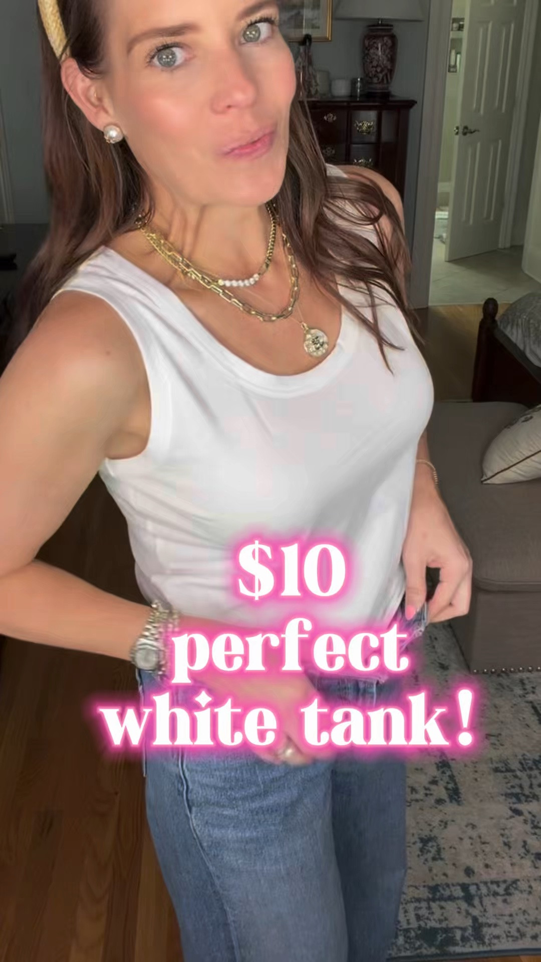 Best $10 Tank You Need 🤍 Everyday Outfit Staple

This $10 tank is hands down one of my best Amazon finds 🤍 So soft, flattering, and perfect for layering or wearing on its own! I paired it with my go-to wide leg jeans, raffia loafers, and a lightweight sweater draped over the shoulders for an easy, polished everyday look ✨

Such a versatile staple you’ll wear on repeat all season long!

amazon tank top, affordable basics, everyday outfit ideas, neutral outfit inspo, wide leg jeans outfit, casual chic style, spring outfit staple, capsule wardrobe basics, budget friendly fashion finds 🤍✨

#LTKootd #LTKPetite #LTKOver40