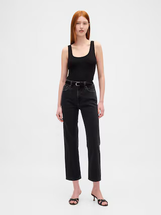 High Rise ’90s Straight Crop Jeans | Gap (US)