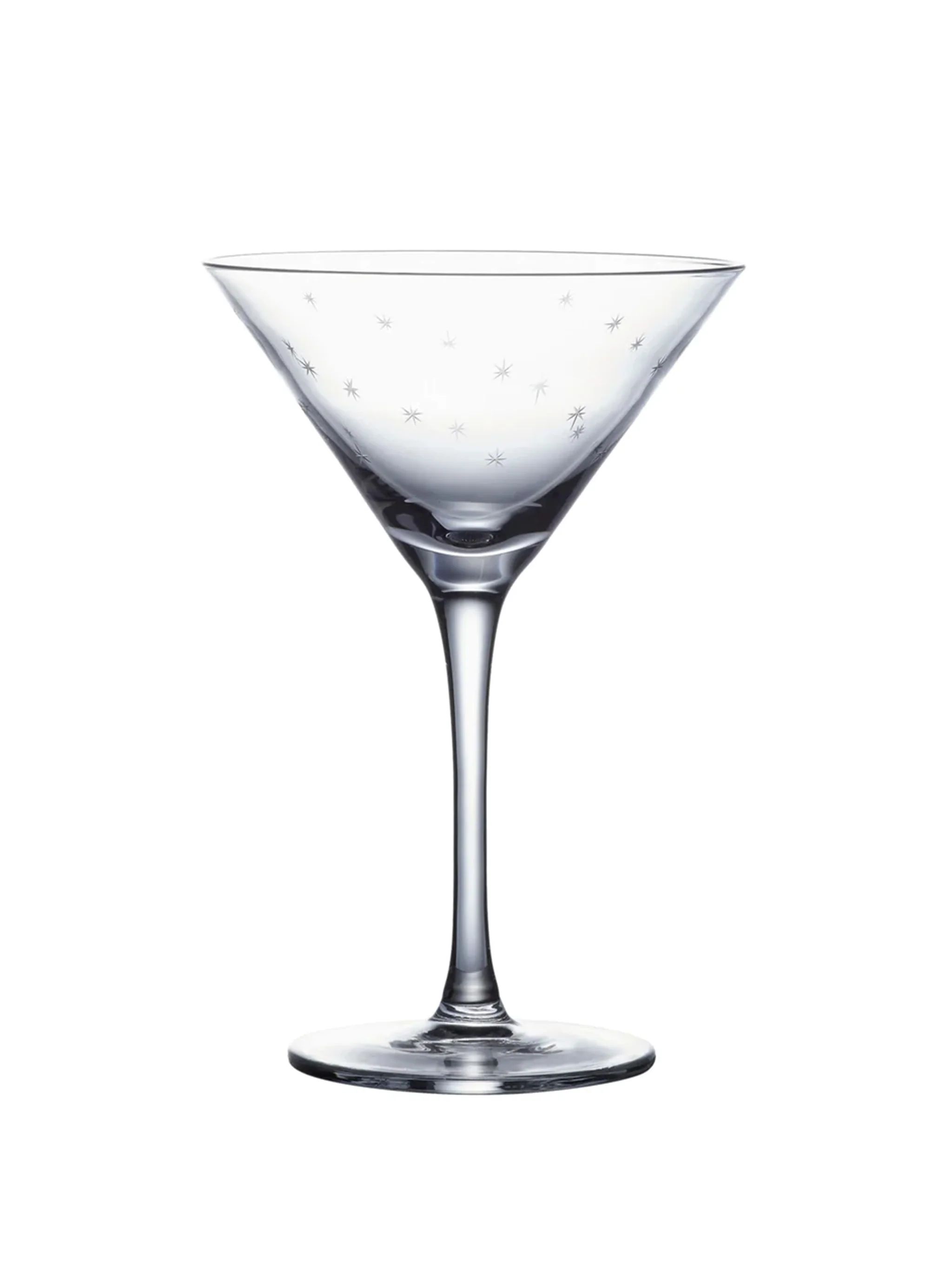 Crystal Martini Glasses with Stars | Weston Table