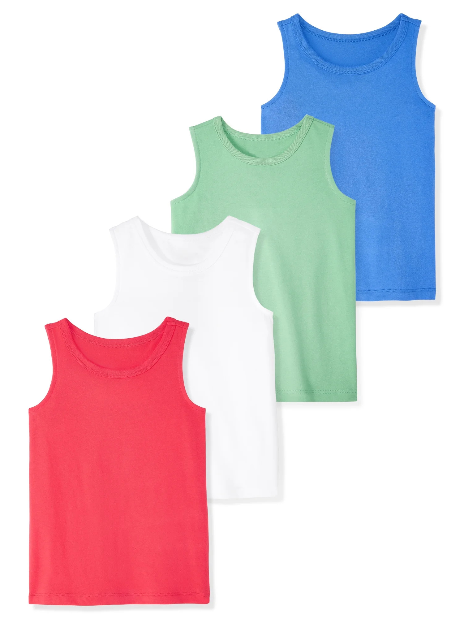 Garanimals Baby & Toddler Boy Cotton Solid Tank Tops, 4-Pack, 0M–6T | Walmart (US)