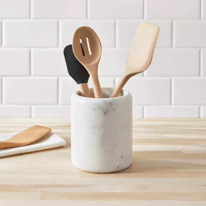 Marble Utensil Holder White - Threshold™ | Target