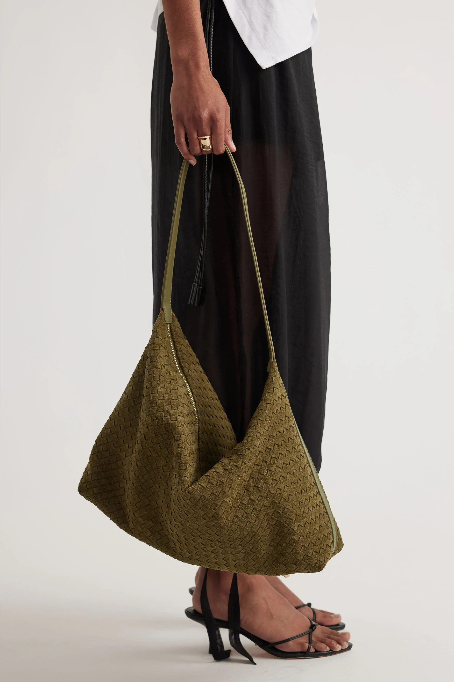 Chelsea Weave Bag - Olive | DECJUBA