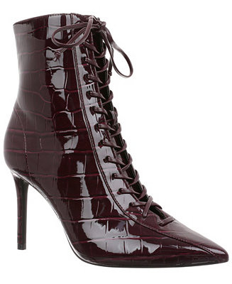 I.N.C. International Concepts Women's Hariet Lace-Up Booties, Macy's Exclusive - Macy's | Macy's