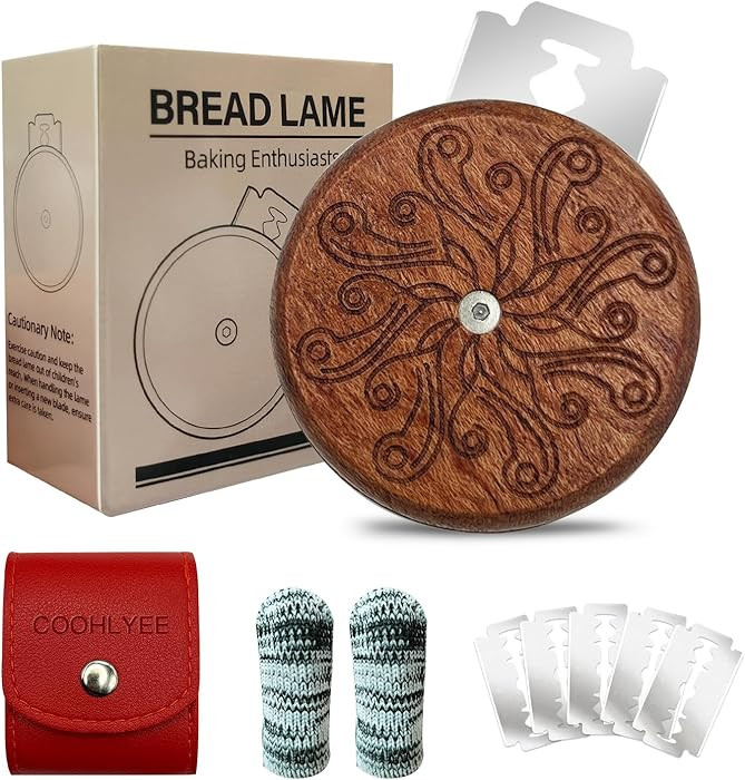 UFO Bread Lame Sourdough Scoring Tool - Wooden Lame Bread Scoring Tool with 5 Razor Blades and Le... | Amazon (US)