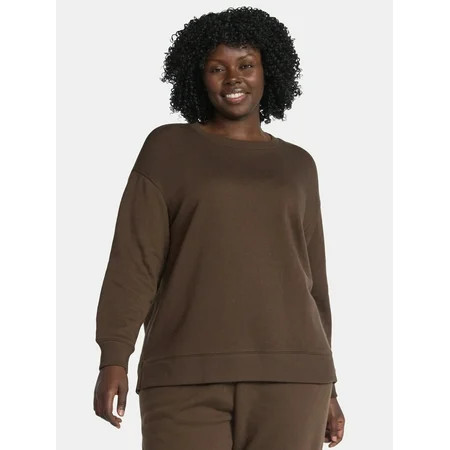 Terra & Sky Women s Plus Size Fleece Sweatshirt Size 0X-5X | Walmart (US)