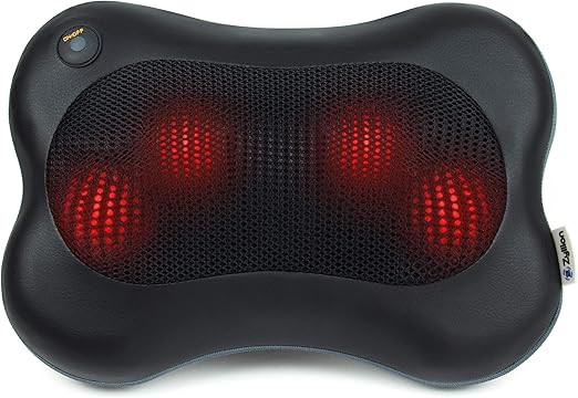 Zyllion Shiatsu Back and Neck Massager - Kneading Massage Pillow with Heat for Shoulders, Lower B... | Amazon (US)
