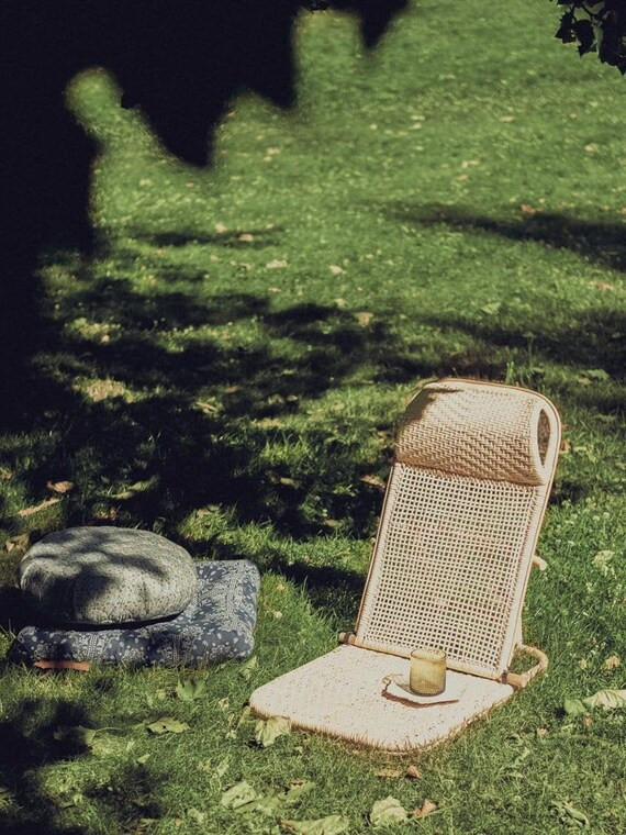 Rattan Folding Beach Chair - PREORDER | Etsy (US)