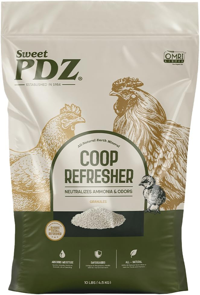 Sweet PDZ - Coop Refresher - Zeolite Odor Eliminator - Essential Chicken Coop Accessory - 10 lbs | Amazon (US)
