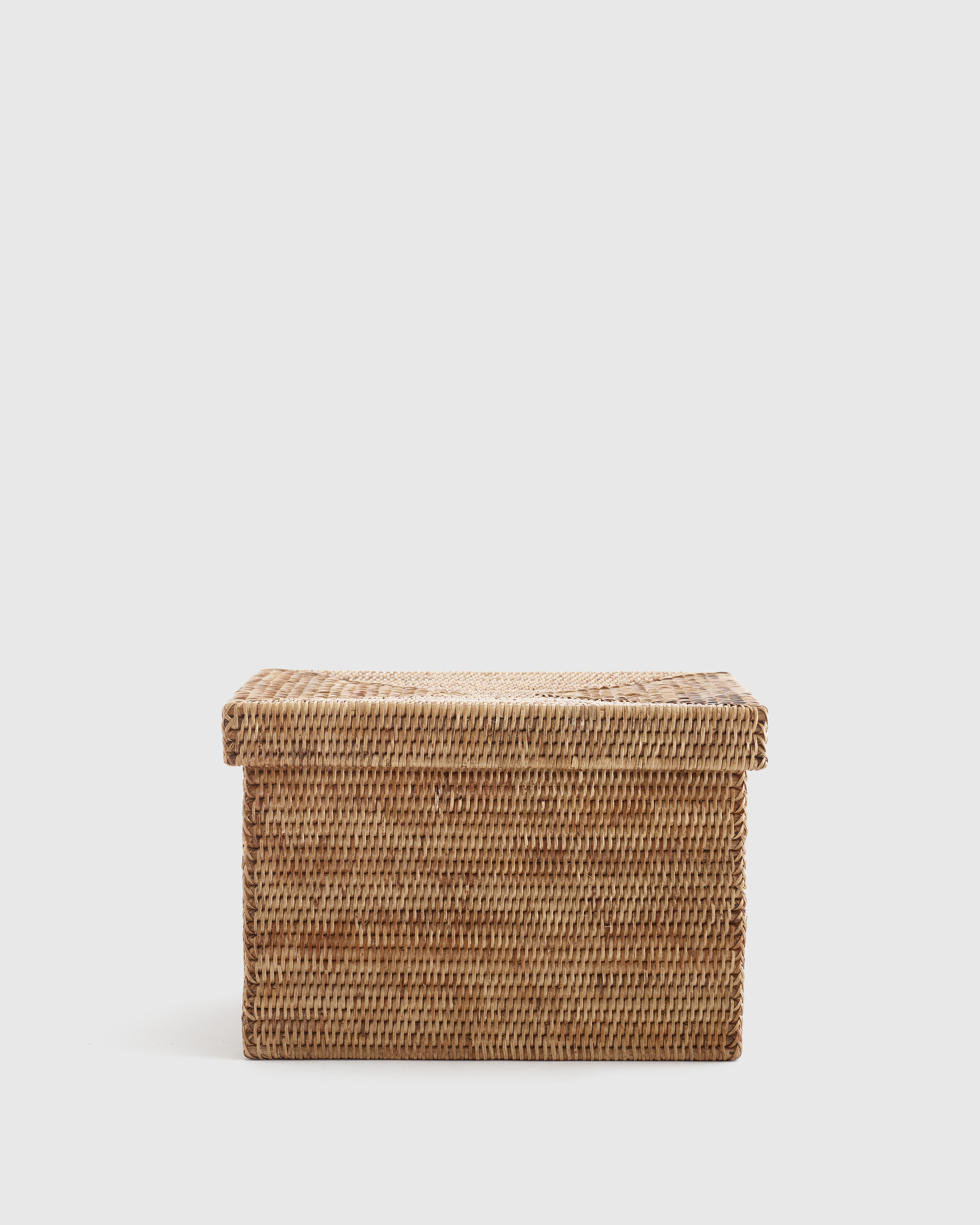 Handwoven Rattan Storage Box with Lid | Quince