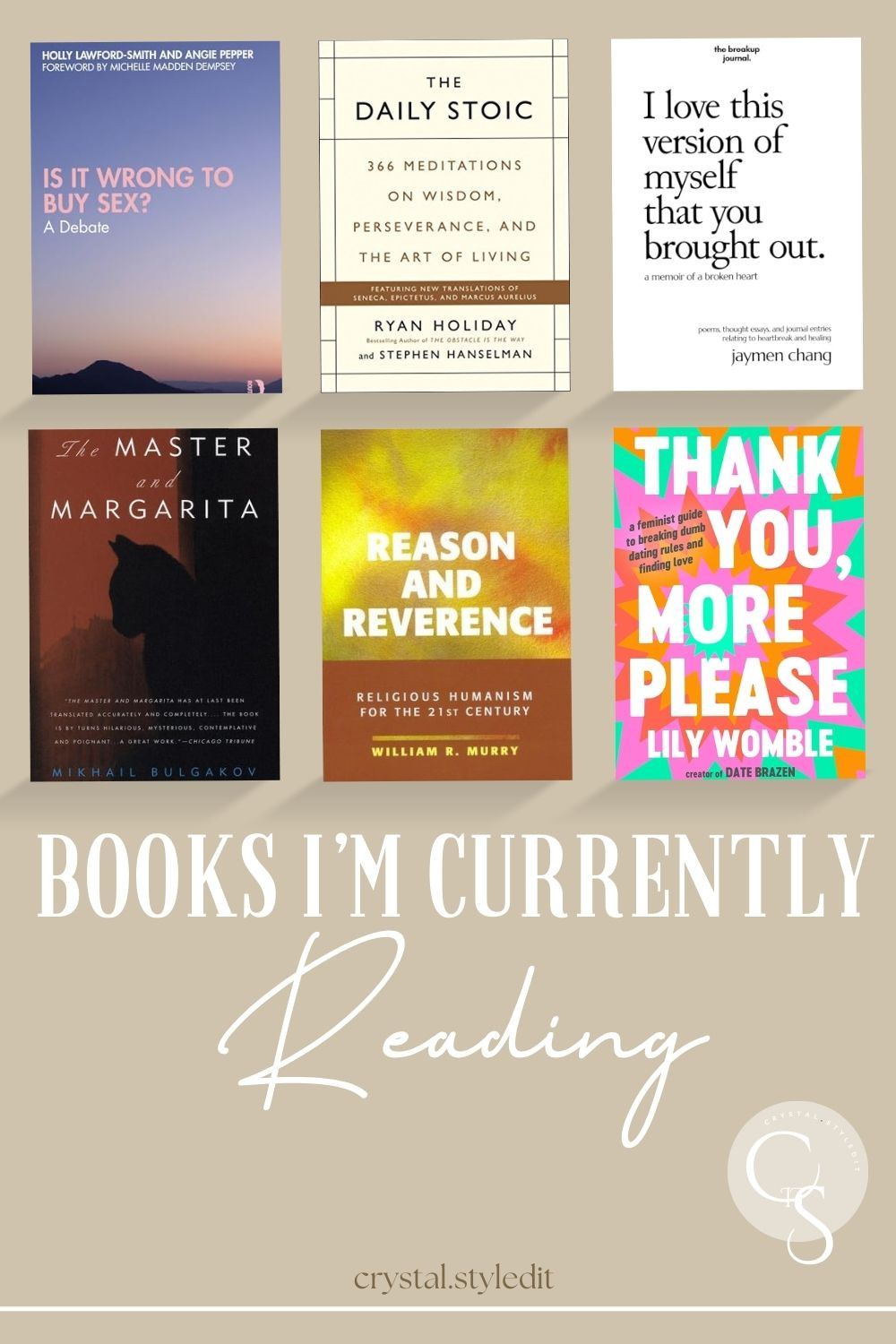 A list of the books that I'm currently reading. There is a good combination of difficult current topics, healing advice, harsh advice, and an absolute and total mind f**k to top it all off. I definitely recommend these reads if you're looking for something new to stick your nose into.  

 #LTKGiftGuide #LTKU #LTKFindsUnder50