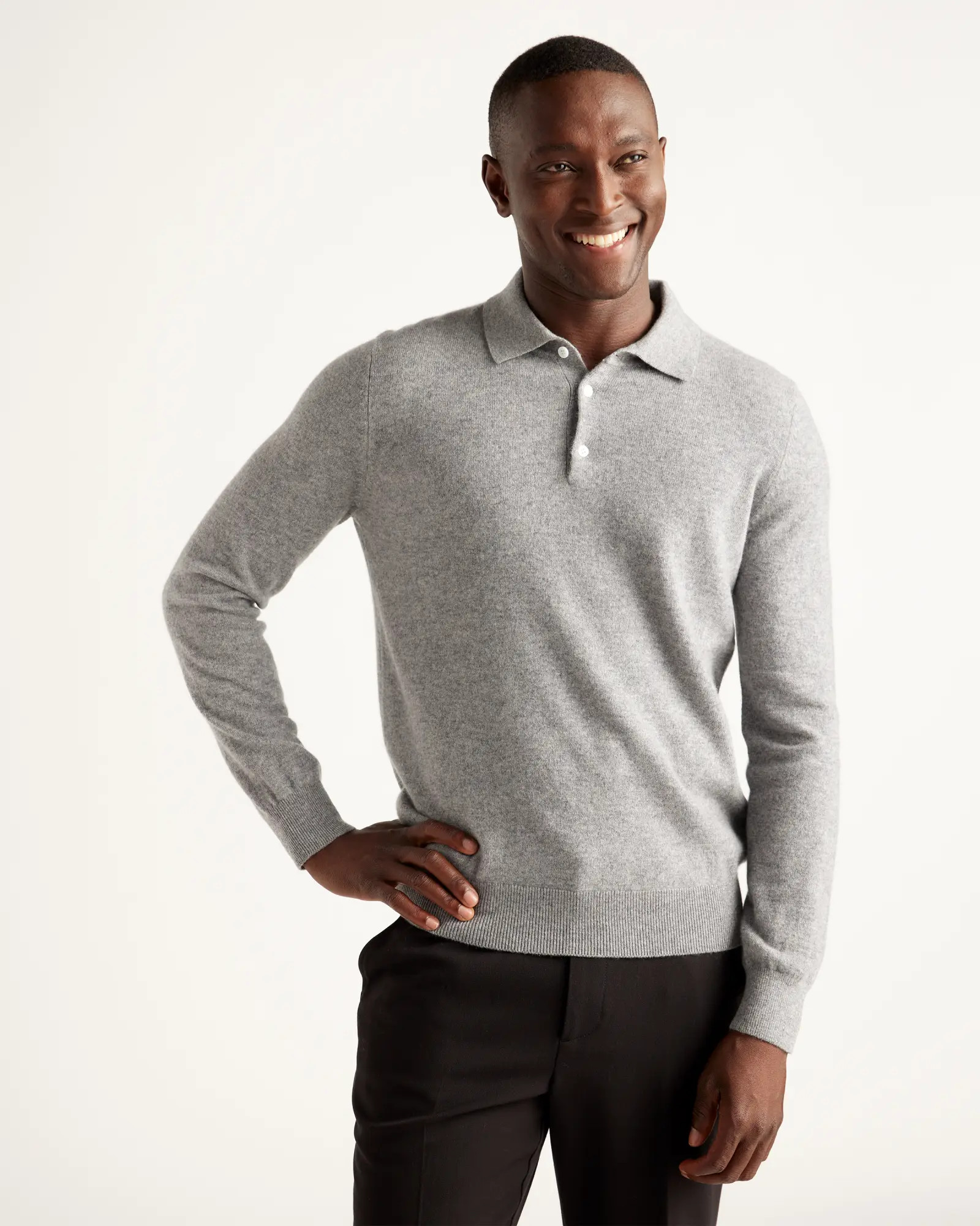 Mongolian Cashmere Polo Sweater | Quince
