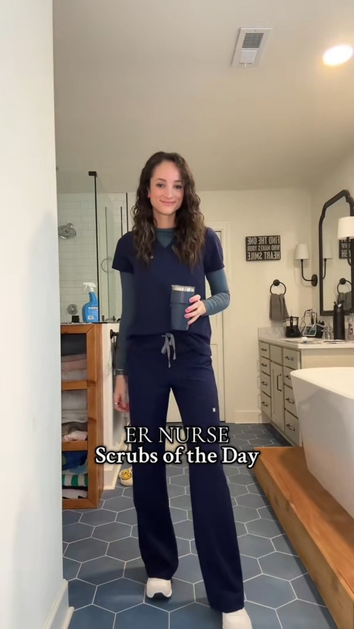 Scrubs of the Day 🤍 #nurses #figsscrubs #scrubstyle 

#LTKWatchNow #LTKStyleTip #LTKWorkwear