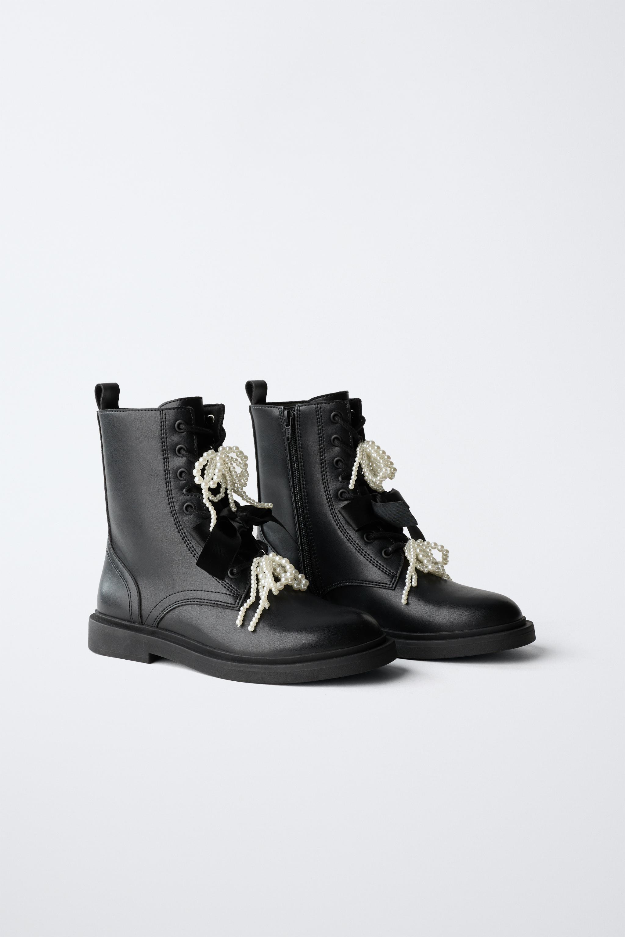 ANKLE BOOTS WITH BOW DETAIL | Zara US