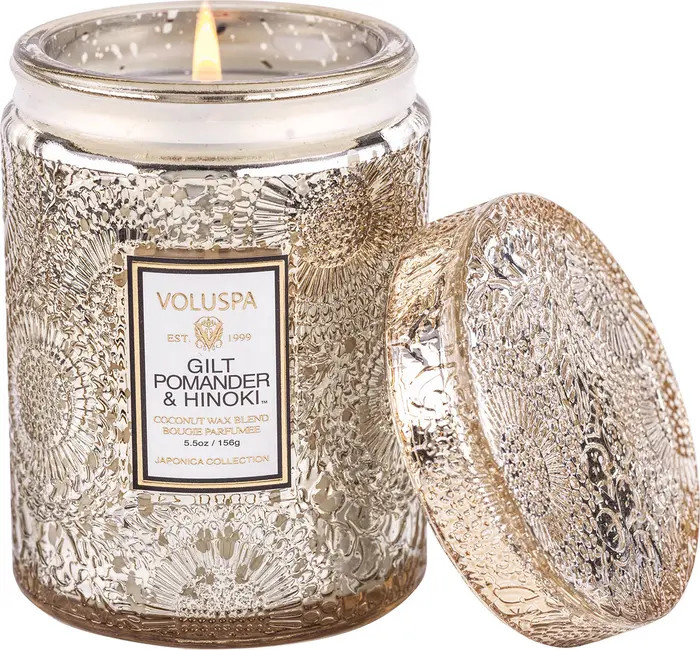 Gilt Pomander & Hinoki Small Jar Candle | Nordstrom