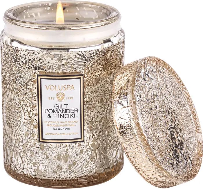 Gilt Pomander & Hinoki Small Jar Candle | Nordstrom