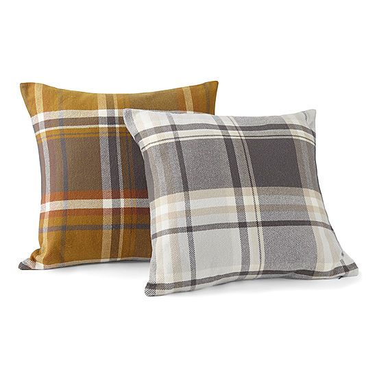 Linden Street Plaid Square Throw Pillow | JCPenney