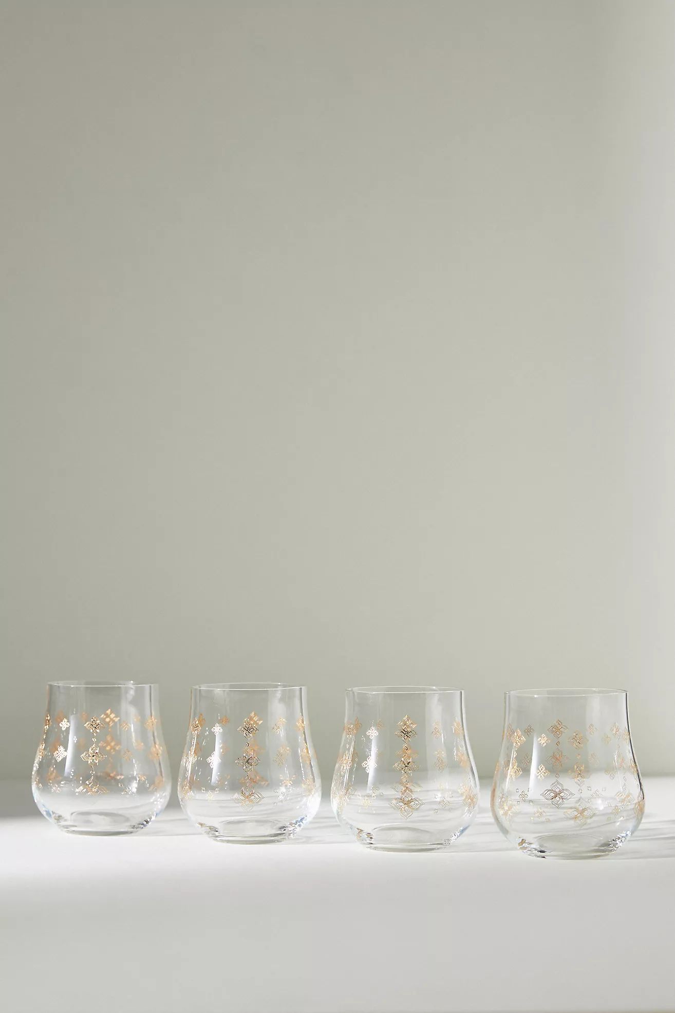 Kenton Stemless Wine Glasses, Set of 4 | Anthropologie (US)