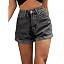 SweatyRocks Women's High Rise Roll Up Hem Straight Leg Denim Jean Shorts | Amazon (US)