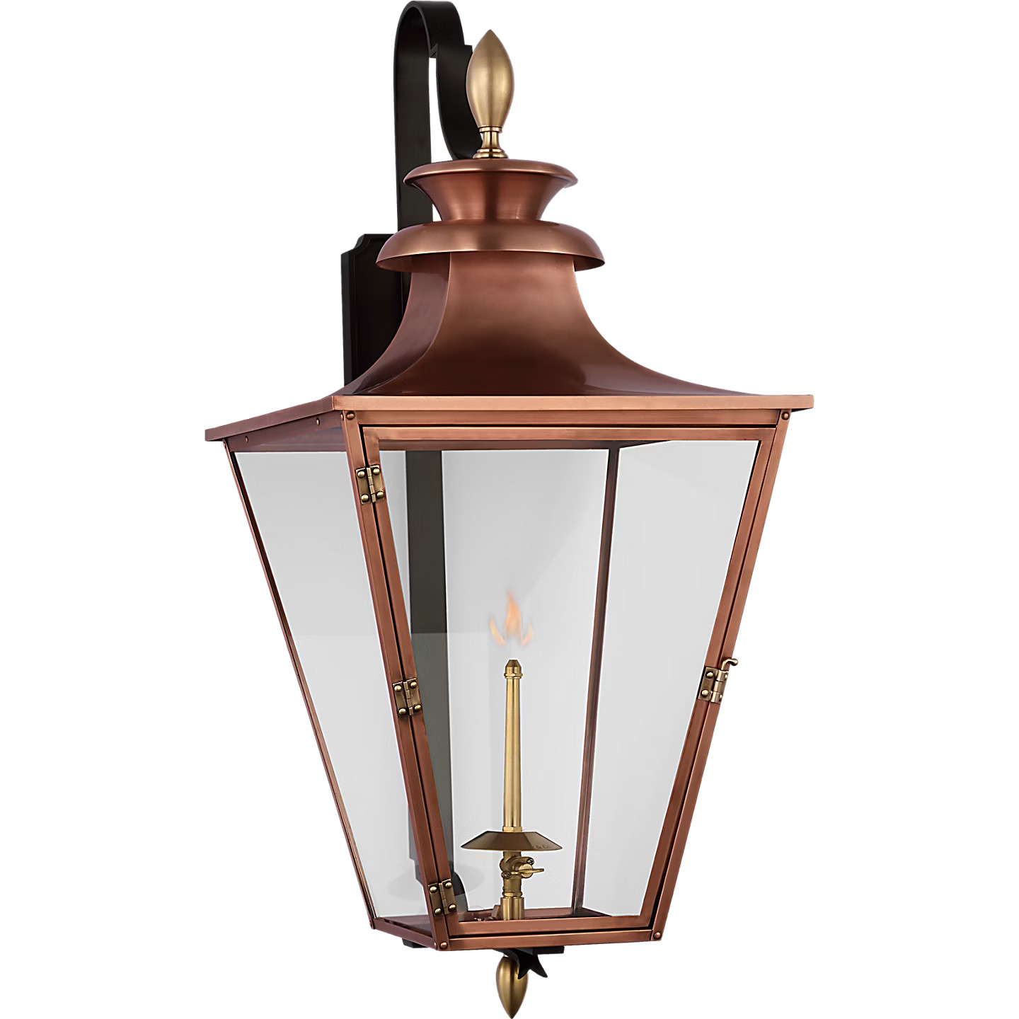 Albermarle Medium Bracketed Gas Wall Lantern | Visual Comfort