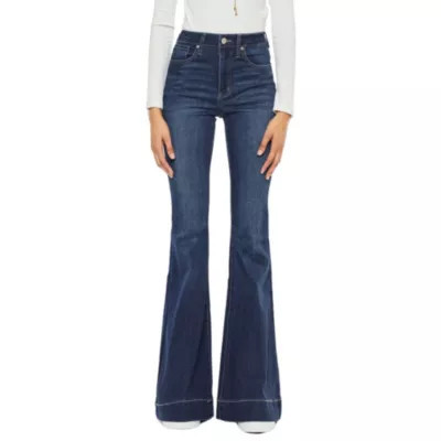 Kancan Women's Braelynn High Rise Stretch Super Flare Jeans, 28 | Belk