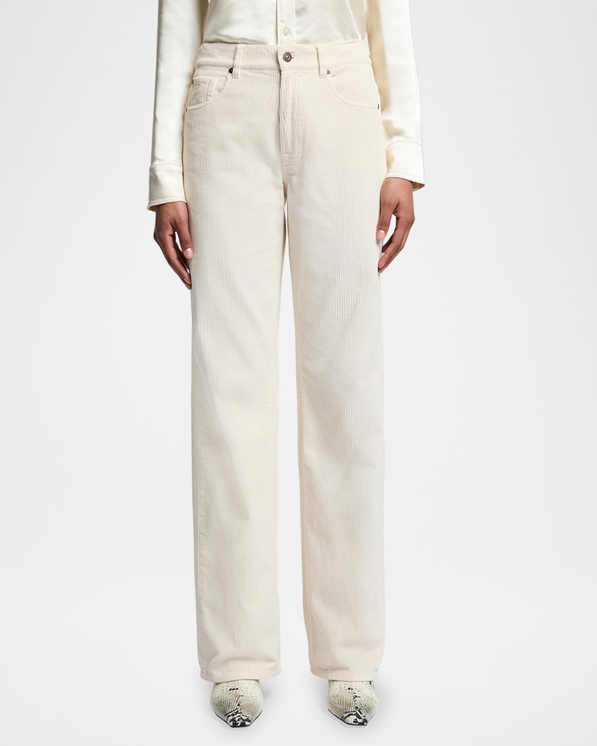 Tess Corduroy Trouser Jeans | Neiman Marcus