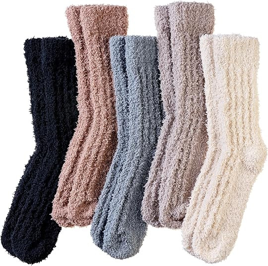 SeeyAN Womens Fuzzy Socks Fluffy Warm Slipper Winter Comfy Thermal Cozy Plush Sleep Home Cabin So... | Amazon (US)