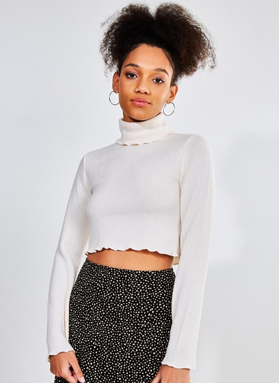 Blusa Cropped Básica Gola Alta | YouCom (BR)