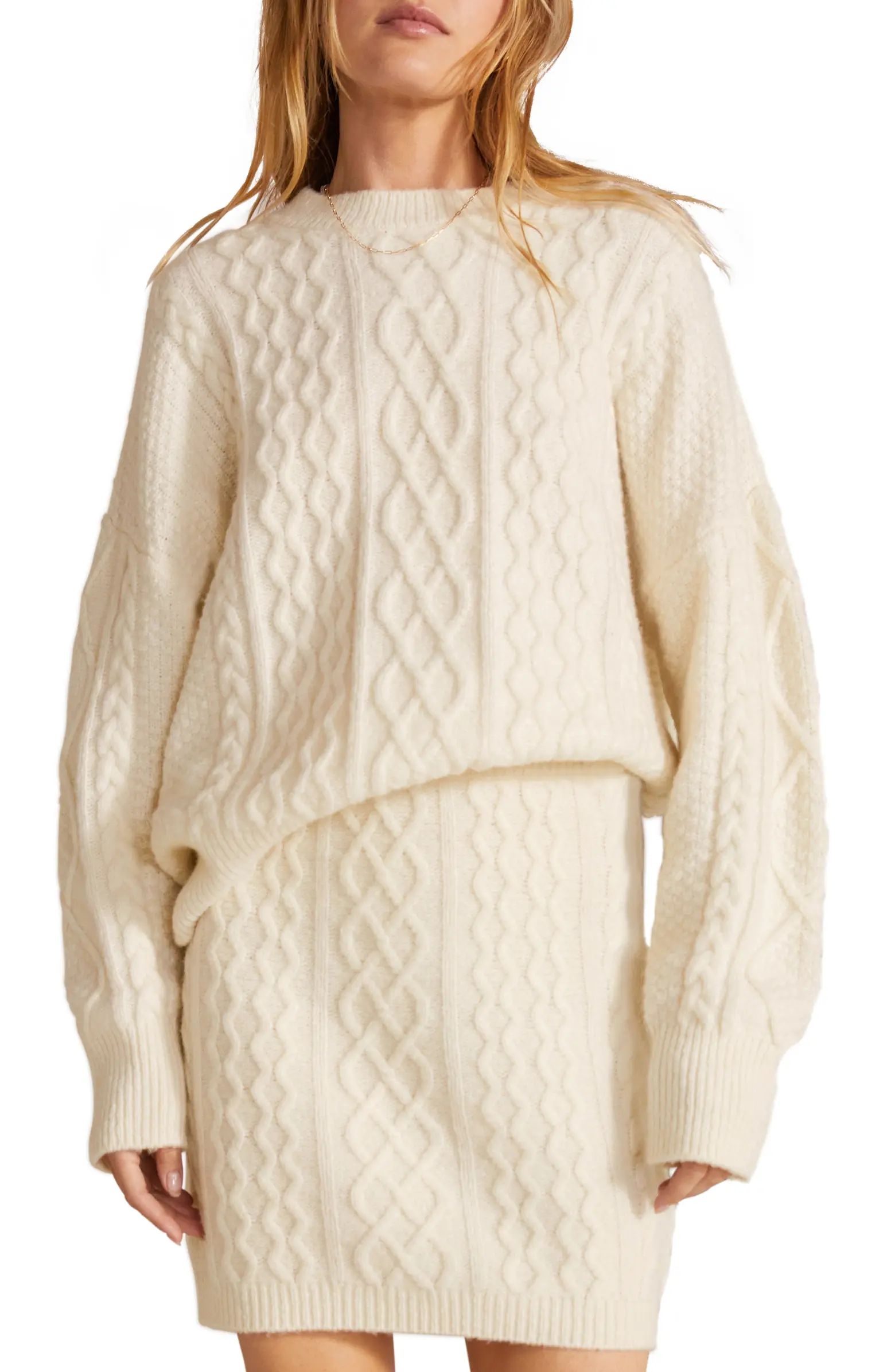 Favorite Daughter Oversize Cable Knit Sweater | Nordstrom | Nordstrom