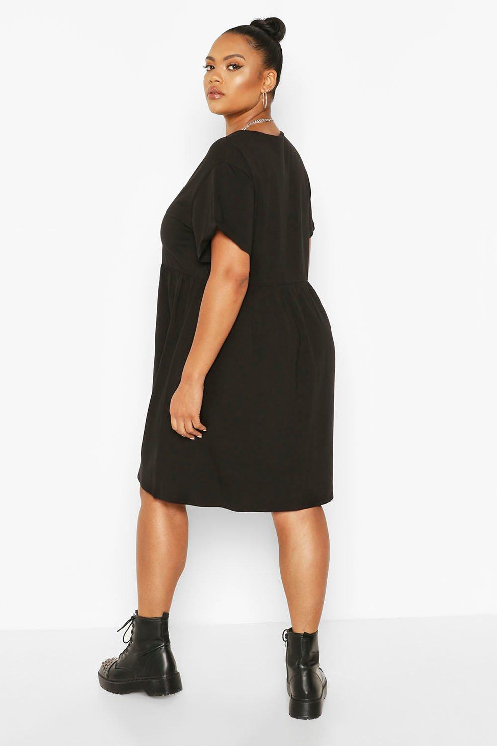 Plus Basic Smock Dress | Boohoo.com (UK & IE)
