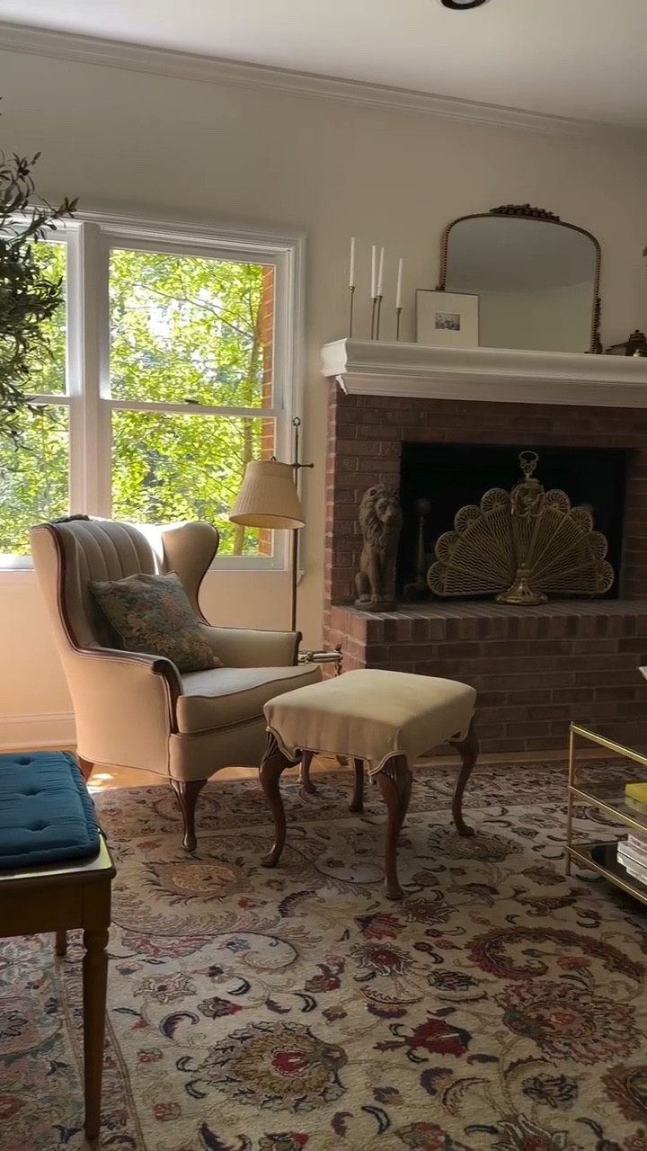 The right rug can make or break your space. 

Watch the transformation in this example from an 8’x11’ to a 10’ x 16.’

Nothing else changed, but everything changed all at once.

Have you been guilty of using the wrong size rug in your room? It’s okay, I have too. In fact, this is the 3rd different size to enter this room. But I think this one’s a keeper ✨

When in doubt, go bigger.

#vintage #ruglove #estatesalefinds #livingroomdecor #designtips 

Secondhand | vintage | historic | renovation | traditional | interior design | design inspo | home decor | antiques | thrifted finds | collected home | thrifting | affordable decor | maximalist | DIY | facebook marketplace  | FBMP | estate sales | Nashville