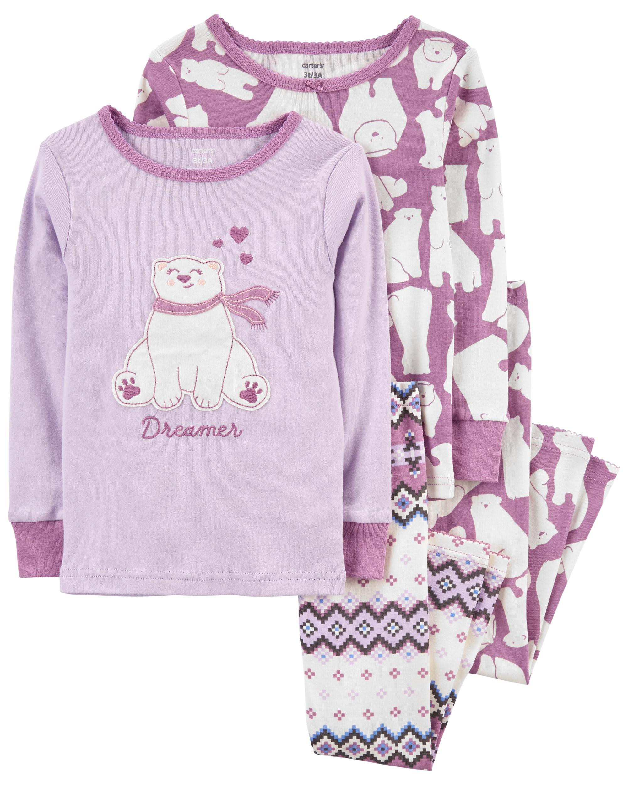 Toddler 4-Piece Polar Bear 100% Snug Fit Cotton PJs | Carter's