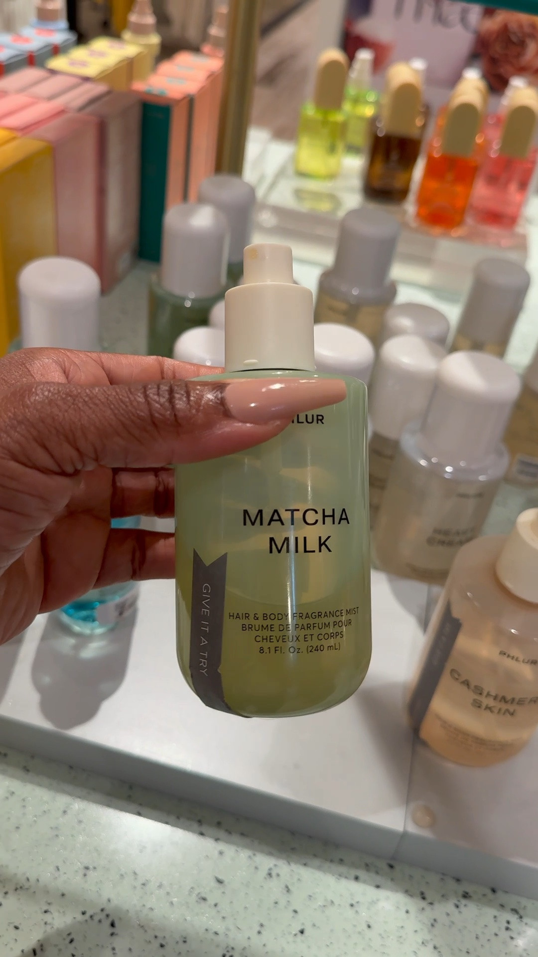 My top 3 scents from Phlur! I’m obsessed with these 3. Vanilla skin used to be my favorite for a long time and now I my current fav is cashmere skin and also matcha milk . Love them so much