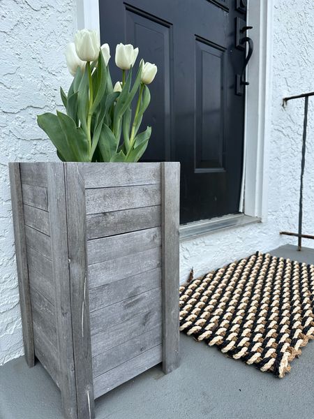 Welcome mats for spring. I also love this teak planter. 🌷

#LTKhome #LTKxTarget #LTKSeasonal