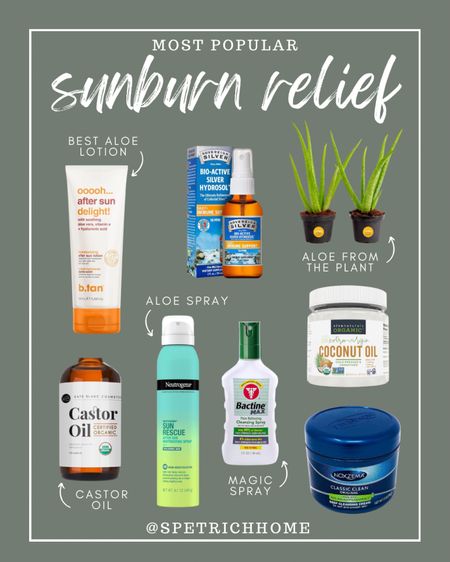 Summer  = Sun! Sun = Sunburns! So here are the best, tried and true Sunburn relief remedies! 

#LTKSwim #LTKTravel #LTKSeasonal