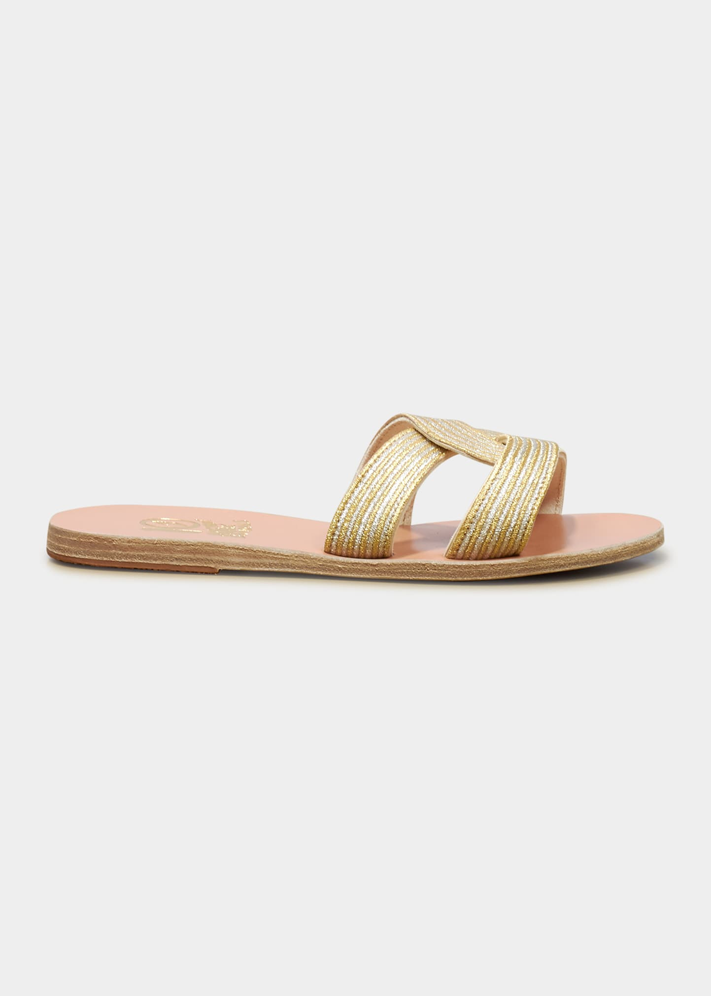 Kore of Berlin Metallic Crisscross Sandals | Bergdorf Goodman