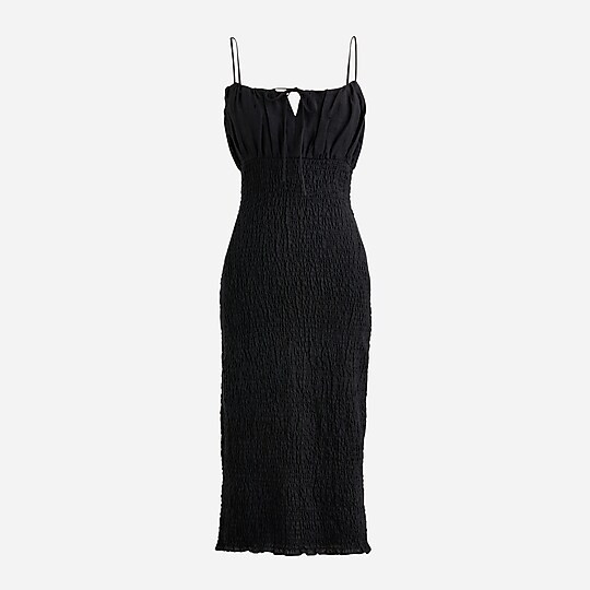Smocked linen dress | J. Crew US