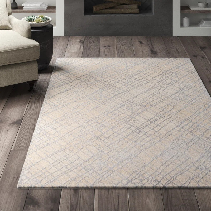 Bridgeton Abstract Area Rug in Gray/Cream | Wayfair North America