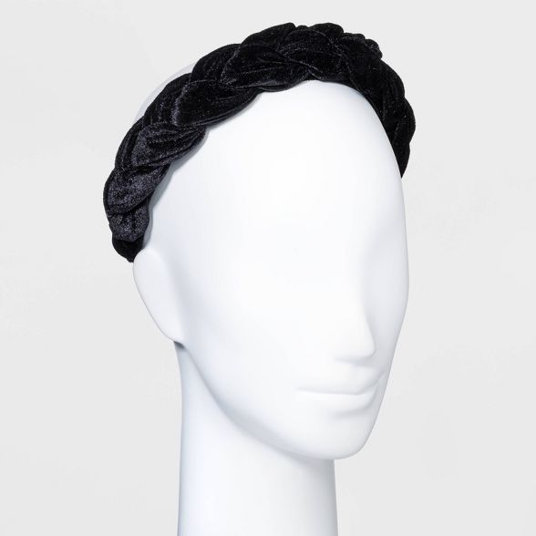 Crushed Velvet Braided Headband - A New Day™ | Target