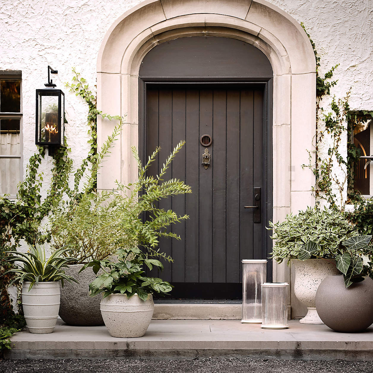 Sphere Large Dark Grey Indoor/Outdoor Planter 26" + Reviews | Crate & Barrel | Crate & Barrel