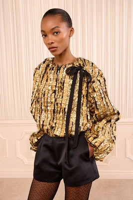 Eden Lurex Jacket - Gold | Ulla Johnson